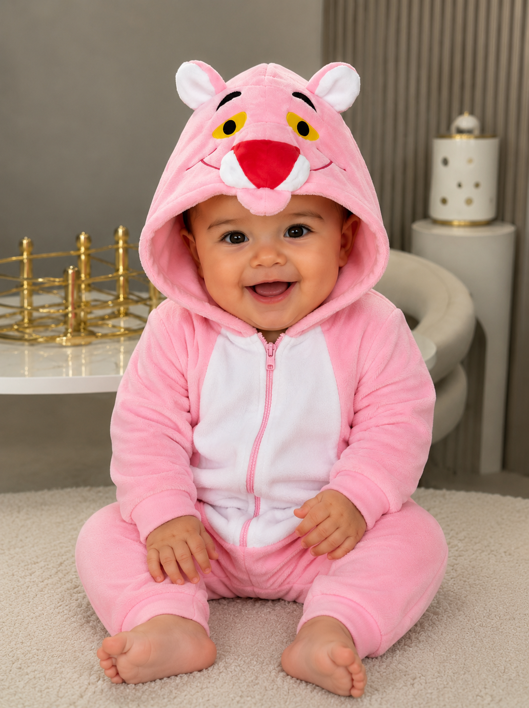 Pijama temática Pantera Rosa