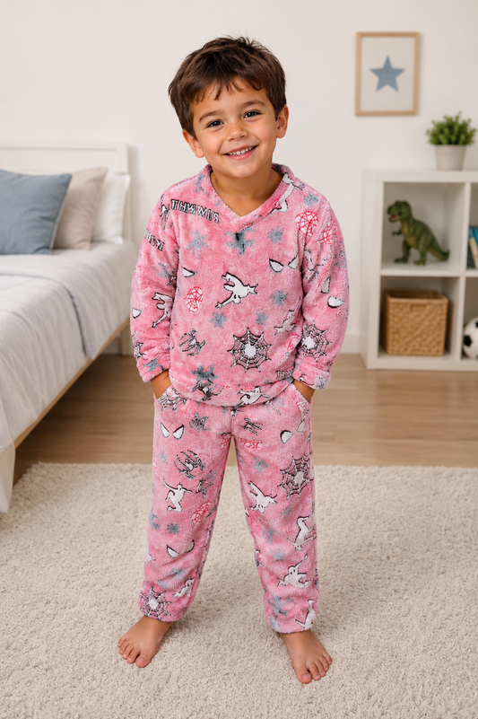 Pijama de 2 Piezas Unicornios Rosada | Buzo + Pantalón