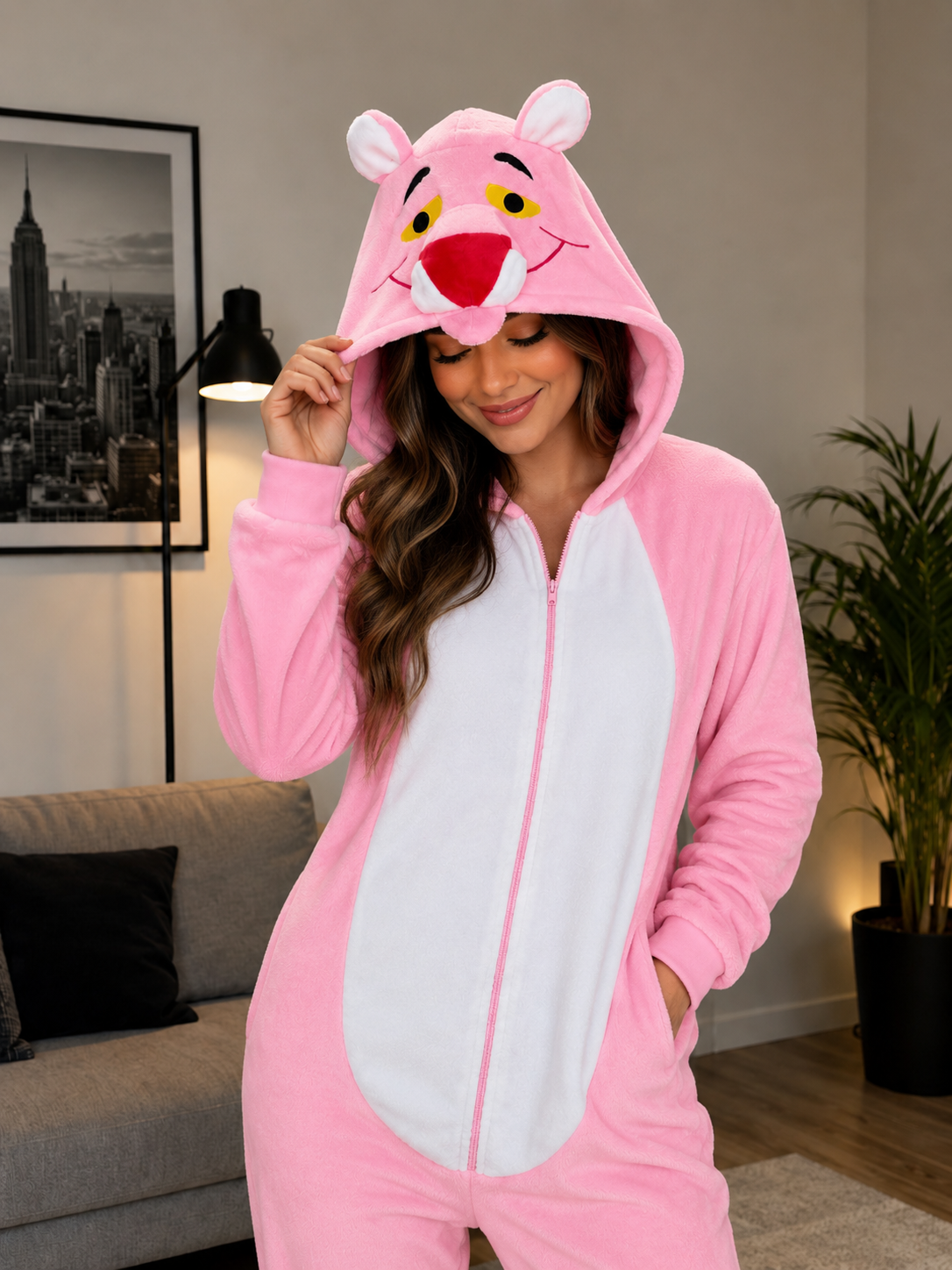 Pijama temática Pantera Rosa