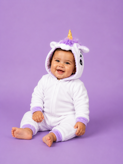 Pijama temática Unicornio Blanco - Morado