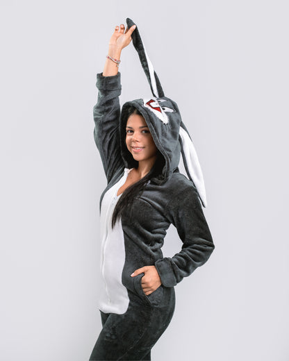 Pijama temática Bugs Bunny Gris