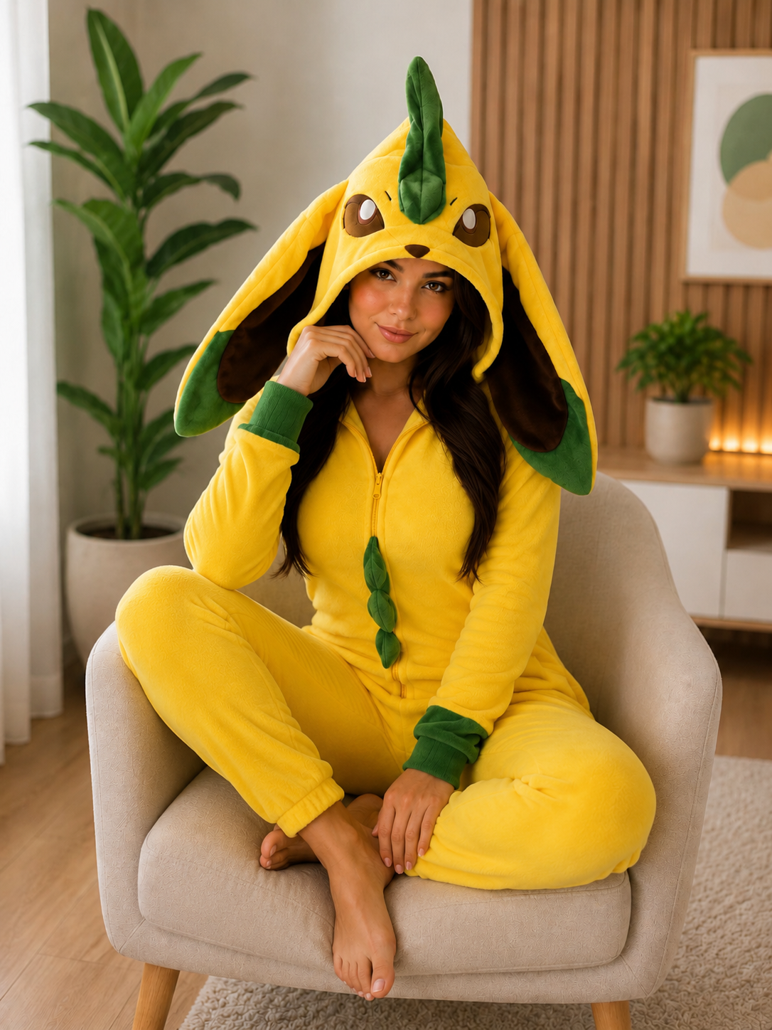 Pijama temática Leafeon Pokémon