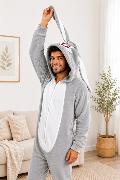 Pijama temática Bugs Bunny Gris