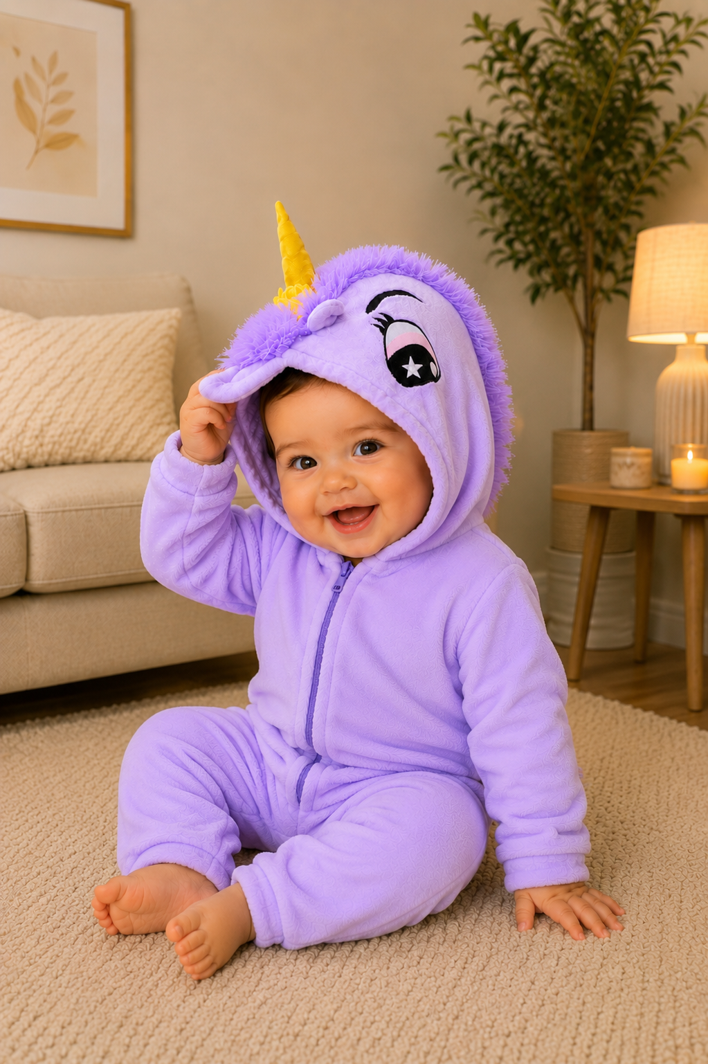 Pijama temática Unicornio Morado