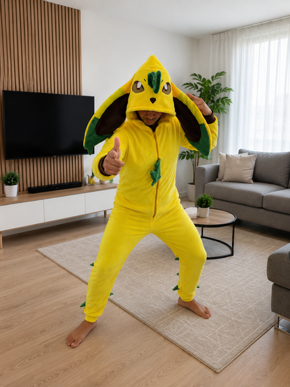 Pijama temática Leafeon Pokémon