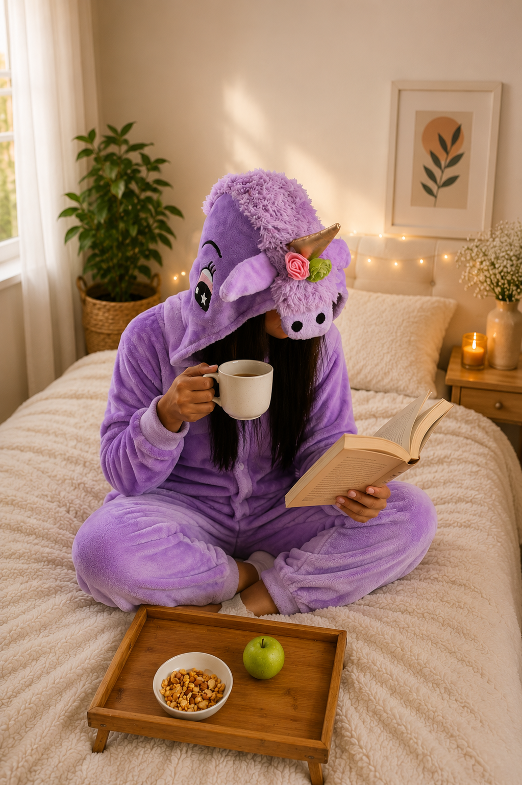 Pijama temática Unicornio Morado