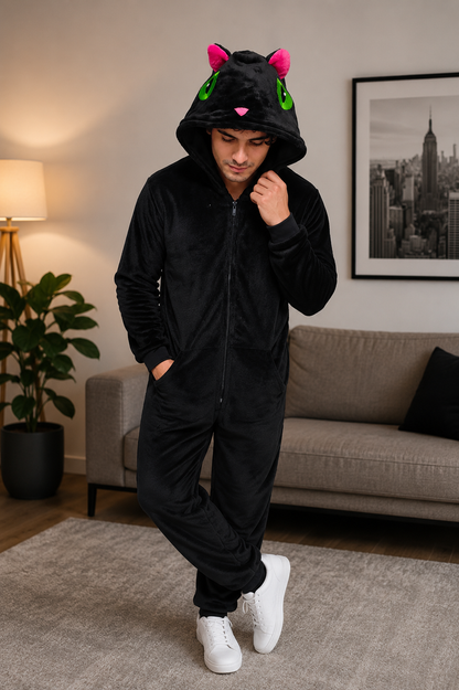 Pijama temática Gatito Negro