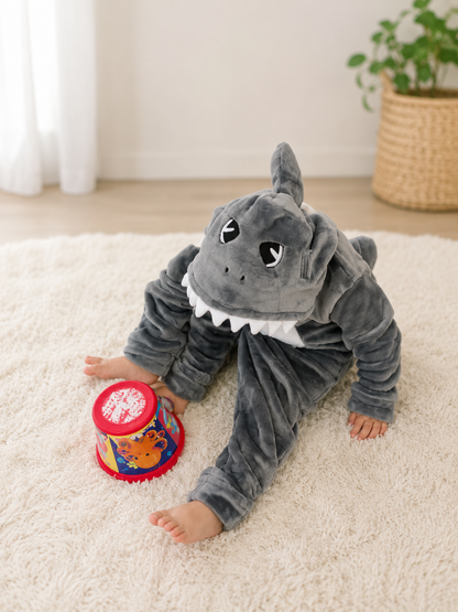 Pijama temática Tiburón Gris