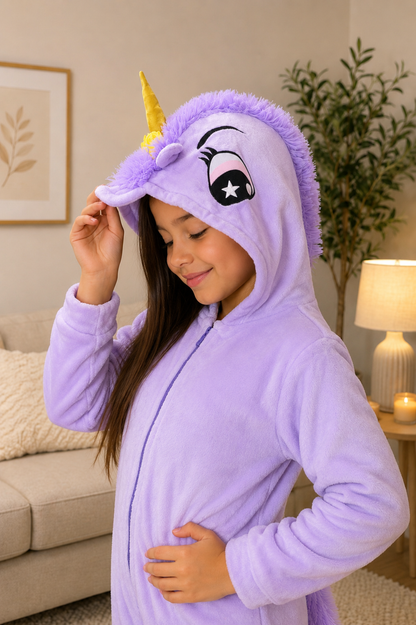 Pijama temática Unicornio Morado